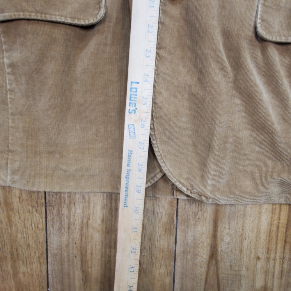 J.Crew Corduroy Blazer Mens Medium Tan 2-Button Sport Coat 100% Cotton HO 09 - Picture 7 of 13